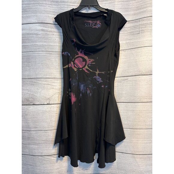 Desigual Drop Waist Artistic Splatter Dress Size 44/12/XL - Picture 1 of 3